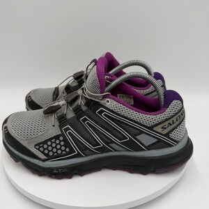 Salomon Women's XR Mission 1 Running Shoes Size 9 Hiking Trail Purple Gray